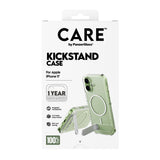 CARE by PanzerGlass iPhone 17 Feature Kickstand Deksel - MagSafe Kompatibel - Transparent / Silver