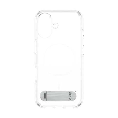 CARE by PanzerGlass iPhone 17 Feature Kickstand Deksel - MagSafe Kompatibel - Transparent / Silver