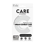 CARE by PanzerGlass Samsung Galaxy S25 Edge FLAGSHIP Urban Combat-deksel - MagSafe Kompatibel - Transparent / White