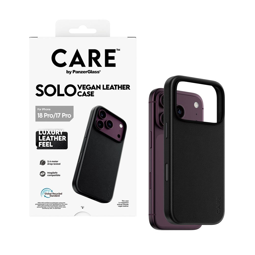 iPhone 18 Pro / 17 Pro CARE by PanzerGlass SOLO Deksel - MagSafe Kompatibel - Svart