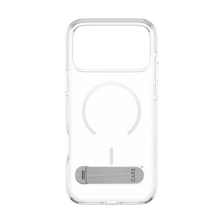 iPhone 18 Pro Max  / 17 Pro Max CARE by PanzerGlass Feature Kickstand Deksel - MagSafe Kompatibel - Gjennomsiktig / Hvit