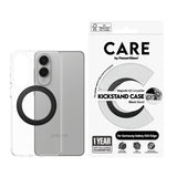 CARE by PanzerGlass Samsung Galaxy S25 Edge Feature Kickstand Deksel - MagSafe Kompatibel - Transparent / Black