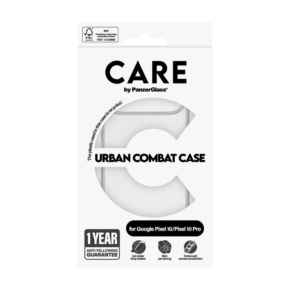 CARE by PanzerGlass Google Pixel 10 / 10 Pro FLAGSHIP Urban Combat Deksel - Transparent