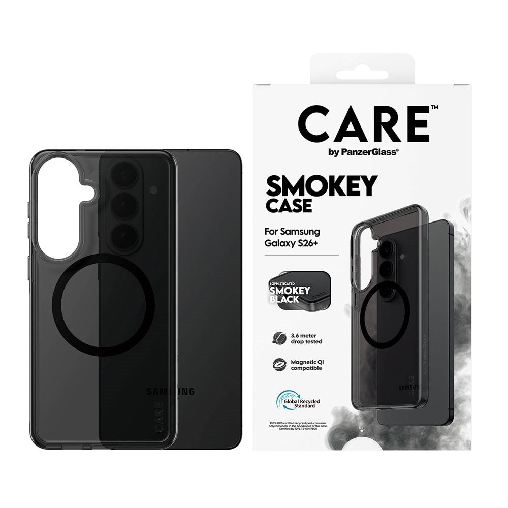 Samsung Galaxy S26+ (Plus) CARE by PanzerGlass Urban Explorer Deksel - Qi Kompatibel - Smokey Svart
