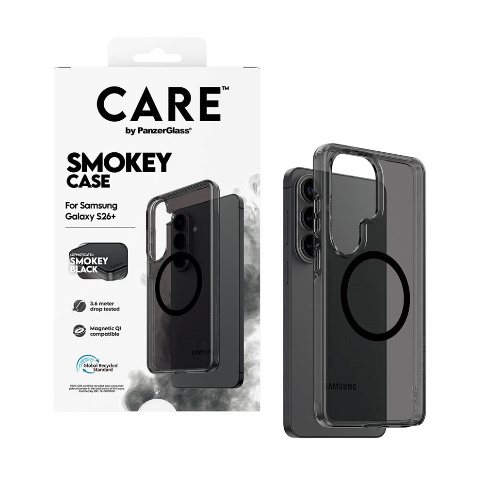 Samsung Galaxy S26+ (Plus) CARE by PanzerGlass Urban Explorer Deksel - Qi Kompatibel - Smokey Svart