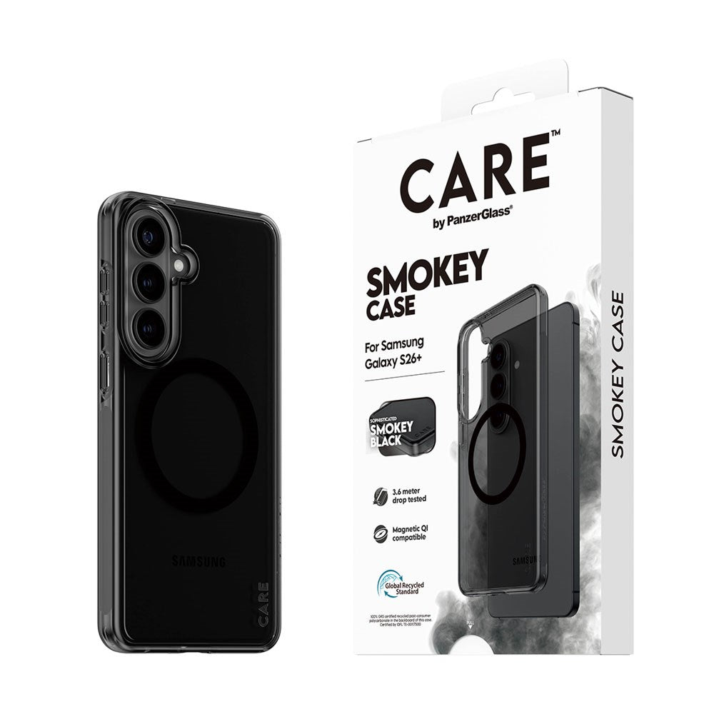 Samsung Galaxy S26+ (Plus) CARE by PanzerGlass Urban Explorer Deksel - Qi Kompatibel - Smokey Svart