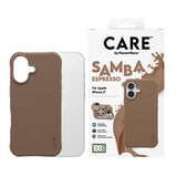 CARE by PanzerGlass iPhone 17 Fashionable Samba Deksel - MagSafe Kompatibel - Espresso