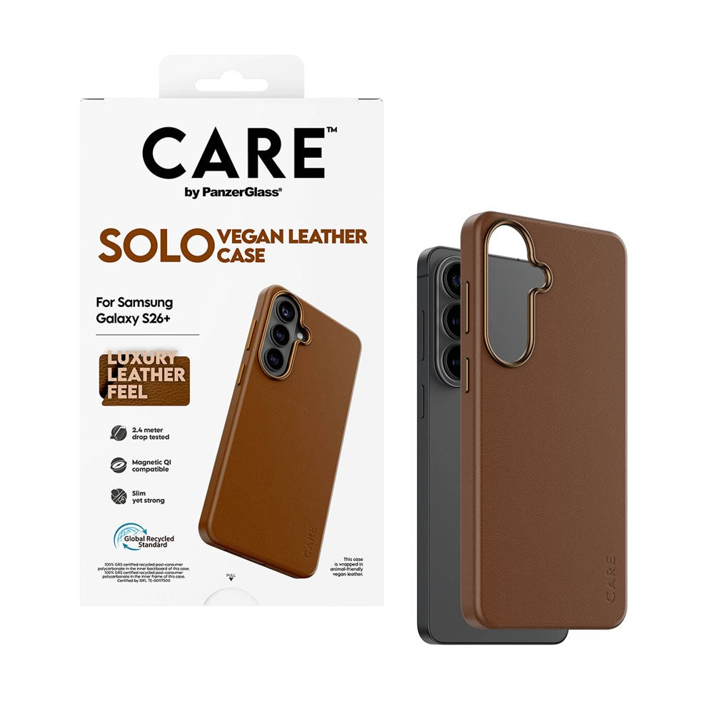 Samsung Galaxy S26+ (Plus) CARE by PanzerGlass SOLO Deksel - Brun
