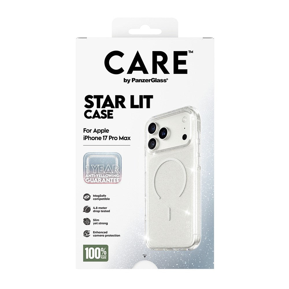 CARE by PanzerGlass iPhone 17 Pro Max FLAGSHIP Urban Explorer Deksel - MagSafe Kompatibel - Transparent / Star Lit
