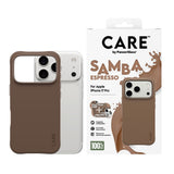 CARE by PanzerGlass iPhone 17 Pro Fashionable Samba Deksel - MagSafe Kompatibel - Espresso