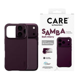 iPhone 18 Pro / 17 Pro CARE by PanzerGlass Fashionable Samba Deksel - MagSafe Kompatibel - Dark Cherry