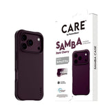 iPhone 18 Pro / 17 Pro CARE by PanzerGlass Fashionable Samba Deksel - MagSafe Kompatibel - Dark Cherry