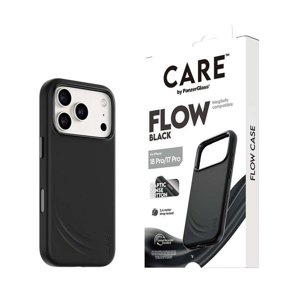 iPhone 18 Pro / 17 Pro CARE by PanzerGlass Feature Flow Deksel - MagSafe Kompatibel - Svart