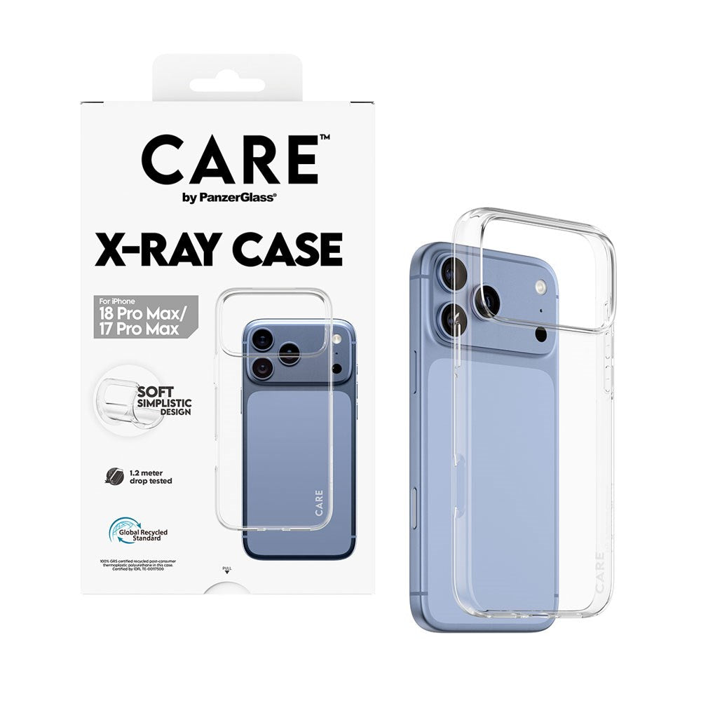 iPhone 18 Pro Max  / 17 Pro Max CARE by PanzerGlass Fashionable X-Ray Soft Basic Case - Gjennomsiktig