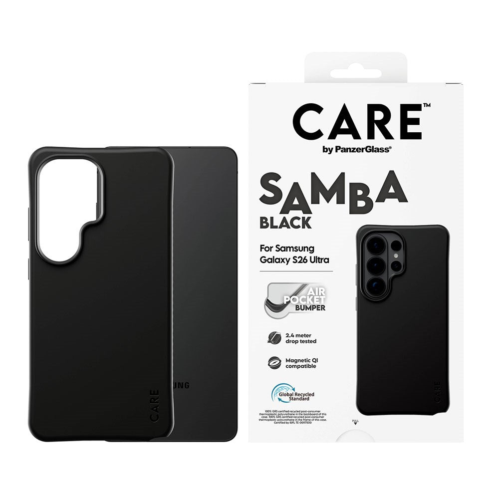 Samsung Galaxy S26 Ultra CARE by PanzerGlass Fashionable Samba Deksel - Qi Kompatibel - Svart