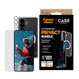 Samsung Galaxy S26 Urban Combat 3-in-1 Privacy Bundle med Deksel / Skjermbeskyttelse (Privacy) / Kamerabeskyttelse - Qi Kompatibel - Gjennomsiktig