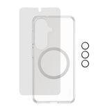 Samsung Galaxy S26 Urban Combat 3-in-1 Privacy Bundle med Deksel / Skjermbeskyttelse (Privacy) / Kamerabeskyttelse - Qi Kompatibel - Gjennomsiktig