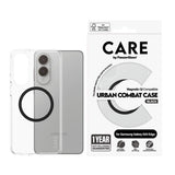 CARE by PanzerGlass Samsung Galaxy S25 Edge FLAGSHIP Urban Combat-deksel - MagSafe Kompatibel - Transparent / Black