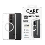 Samsung Galaxy S26+ (Plus) CARE by PanzerGlass Urban Explorer Deksel - Qi Kompatibel - Gjennomsiktig / Hvit