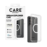 Samsung Galaxy S26+ (Plus) CARE by PanzerGlass Urban Explorer Deksel - Qi Kompatibel - Gjennomsiktig / Hvit