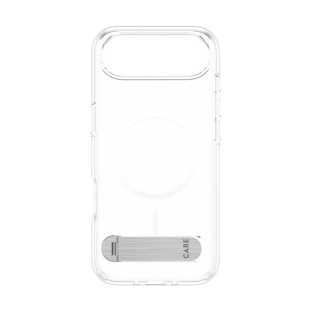 CARE by PanzerGlass iPhone Air Feature Kickstand Deksel - MagSafe Kompatibel - Transparent / Silver
