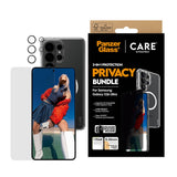 Samsung Galaxy S26 Ultra Urban Combat 3-in-1 Privacy Bundle med Deksel / Skjermbeskyttelse (Privacy) / Kamerabeskyttelse - Qi Kompatibel - Gjennomsiktig