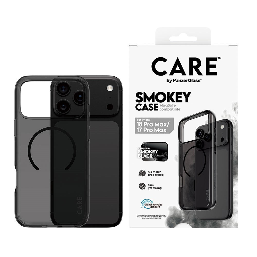 iPhone 18 Pro Max  / 17 Pro Max CARE by PanzerGlass FLAGSHIP Urban Explorer Deksel - MagSafe Kompatibel - Smokey Black