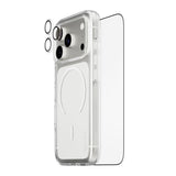 iPhone 18 Pro CARE By PanzerGlass 3-i-1 FLAGSHIP Bundle - Skjermbeskyttelse (UWF) / Deksel / Kamerabeskyttelse - Gjennomsiktig