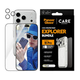 iPhone 18 Pro CARE By PanzerGlass 3-i-1 FLAGSHIP Bundle - Skjermbeskyttelse (UWF) / Deksel / Kamerabeskyttelse - Gjennomsiktig