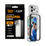 iPhone 18 Pro CARE By PanzerGlass 3-i-1 FLAGSHIP Bundle - Skjermbeskyttelse (UWF) / Deksel / Kamerabeskyttelse - Gjennomsiktig