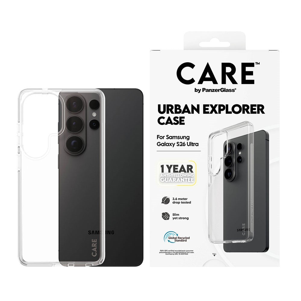 Samsung Galaxy S26 Ultra CARE by PanzerGlass Urban Explorer Deksel - Gjennomsiktig