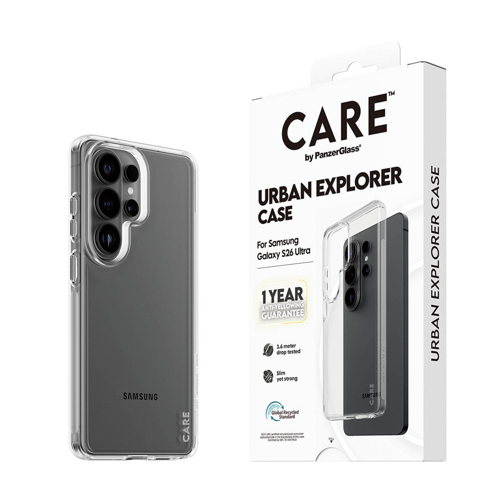 Samsung Galaxy S26 Ultra CARE by PanzerGlass Urban Explorer Deksel - Gjennomsiktig
