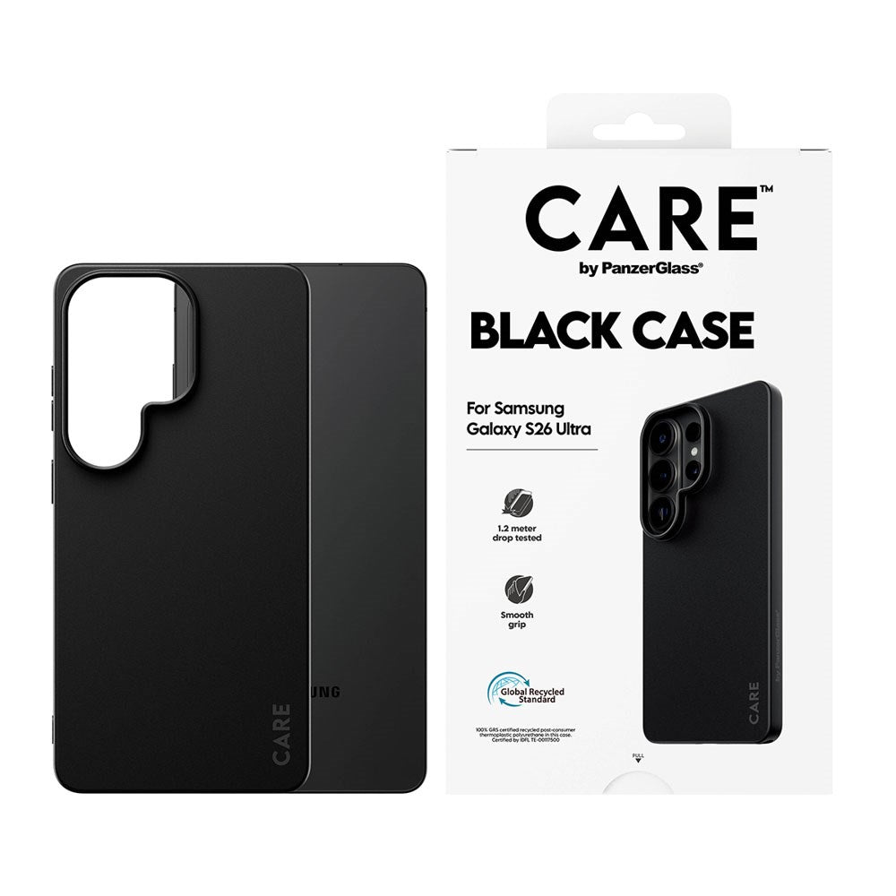 Samsung Galaxy S26 Ultra CARE by PanzerGlass Fearlessly Fashionable Deksel - Black