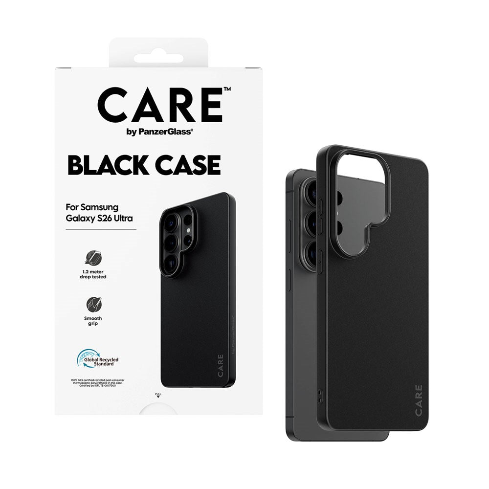 Samsung Galaxy S26 Ultra CARE by PanzerGlass Fearlessly Fashionable Deksel - Black