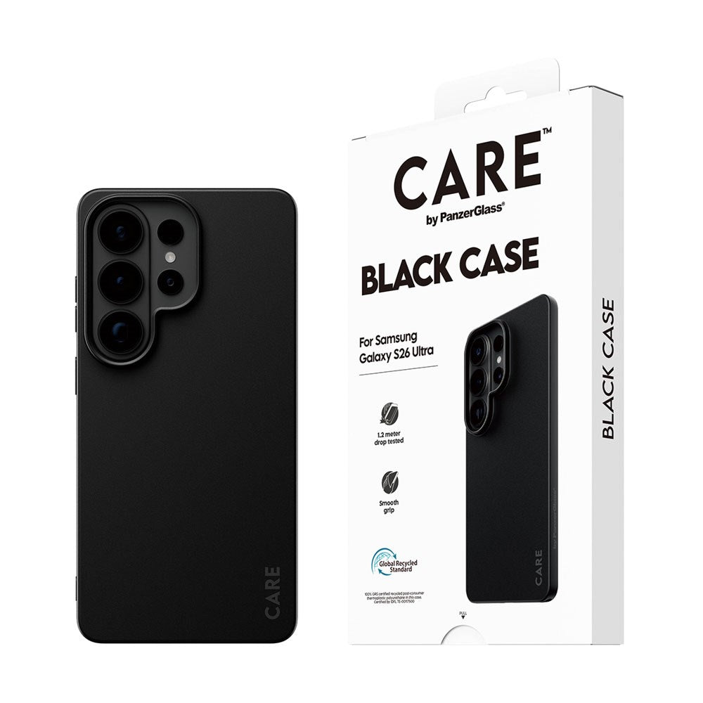 Samsung Galaxy S26 Ultra CARE by PanzerGlass Fearlessly Fashionable Deksel - Black