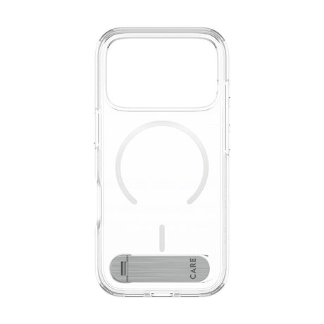 CARE by PanzerGlass iPhone 17 Pro Feature Kickstand Deksel - MagSafe Kompatibel - Transparent / Silver