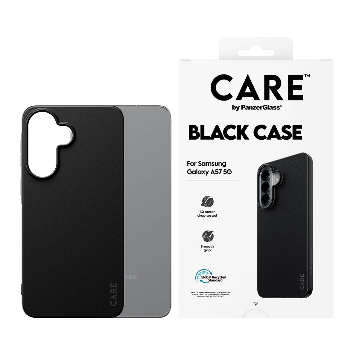 Samsung Galaxy A57 CARE by PanzerGlass Fearlessly Fashionable Deksel - Black