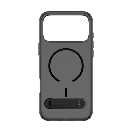 iPhone 18 Pro Max  / 17 Pro Max CARE by PanzerGlass Feature Kickstand Deksel - MagSafe Kompatibel - Svart / Gjennomsiktig