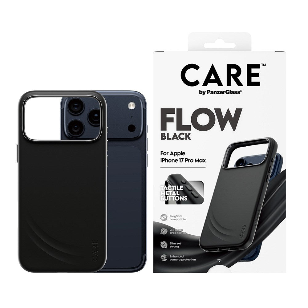 CARE by PanzerGlass iPhone 17 Pro Max Feature Flow Deksel - MagSafe Kompatibel - Svart