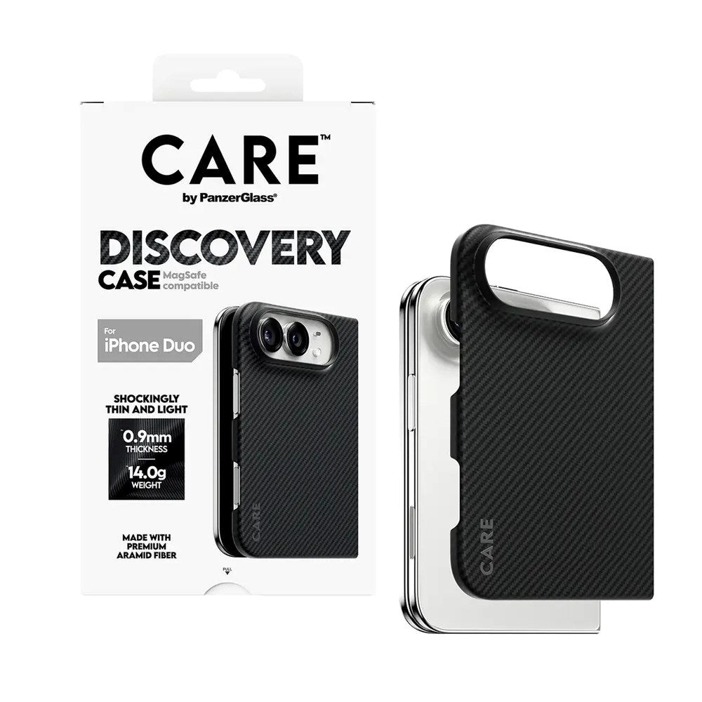 iPhone Duo CARE by PanzerGlass Crossfire Deksel - MagSafe Kompatibel - Svart