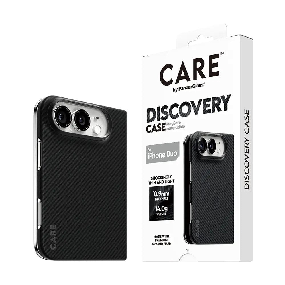 iPhone Duo CARE by PanzerGlass Crossfire Deksel - MagSafe Kompatibel - Svart