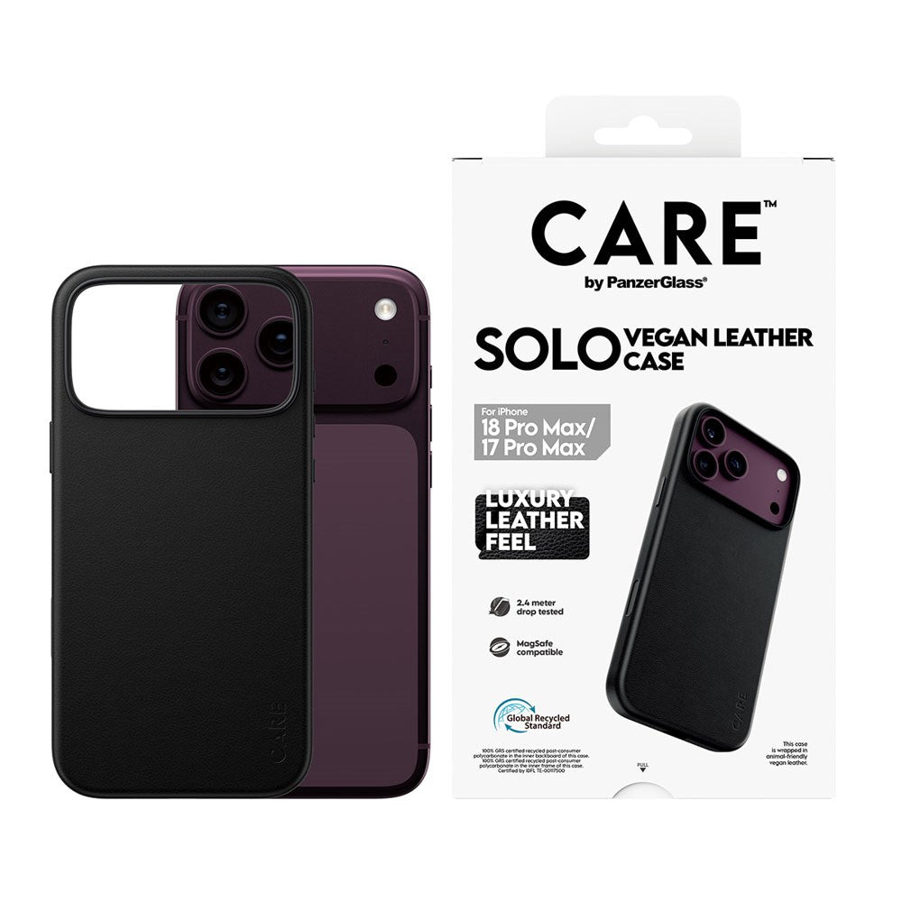 iPhone 18 Pro Max  / 17 Pro Max CARE by PanzerGlass SOLO Deksel - MagSafe Kompatibel - Svart