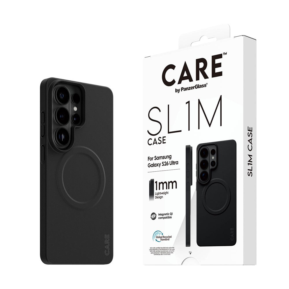 Samsung Galaxy S26 Ultra CARE by PanzerGlass SL1M Deksel - Svart