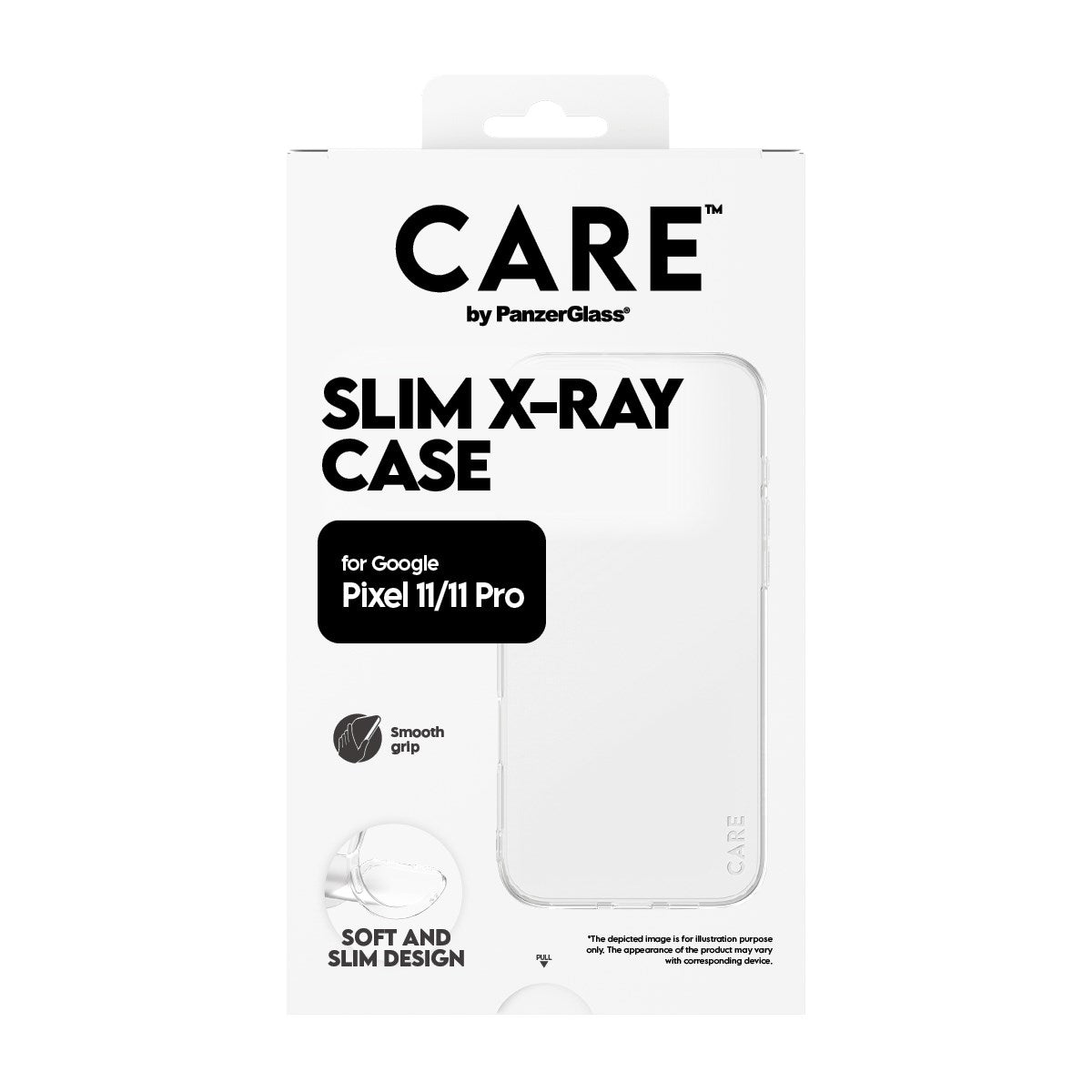Google Pixel 11 / 11 Pro CARE by PanzerGlass FASHION X-Ray Soft Basic Deksel - Gjennomsiktig