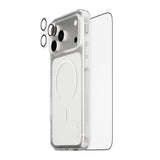iPhone 18 Pro Max CARE By PanzerGlass 3-i-1 FLAGSHIP Bundle - Skjermbeskyttelse (UWF) / Deksel / Kamerabeskyttelse - Gjennomsiktig