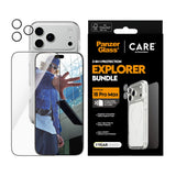 iPhone 18 Pro Max CARE By PanzerGlass 3-i-1 FLAGSHIP Bundle - Skjermbeskyttelse (UWF) / Deksel / Kamerabeskyttelse - Gjennomsiktig