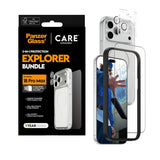 iPhone 18 Pro Max CARE By PanzerGlass 3-i-1 FLAGSHIP Bundle - Skjermbeskyttelse (UWF) / Deksel / Kamerabeskyttelse - Gjennomsiktig