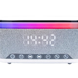 Denver CRQ-225 FM-Klokkeradio med Trådløs Lading & Bluetooth - Grå