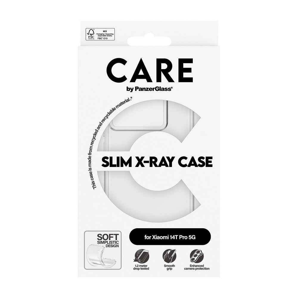 CARE by PanzerGlass Xiaomi 14T Pro FASHION X-Ray Soft Basic Deksel - Gjennomsiktig