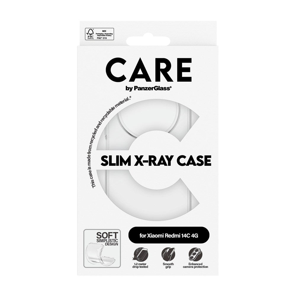 CARE by PanzerGlass Xiaomi Redmi 14C FASHION X-Ray Soft Basic Deksel - Gjennomsiktig